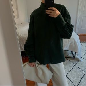 Cool dark green Zara long-sleeve shirt XS